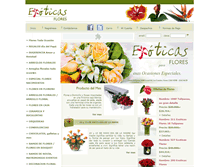 Tablet Screenshot of exoticasflores.cl